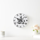 Huntsman Horn Fox Hunt Master Hunter Horse Ronde Klok (Huis)