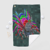 Huntsman Spiders in Five Color Design Golfhanddoek (Insitu)