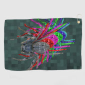 Huntsman Spiders in Five Color Design Golfhanddoek (Horizontaal)