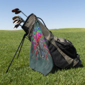 Huntsman Spiders in Five Color Design Golfhanddoek (Groen)