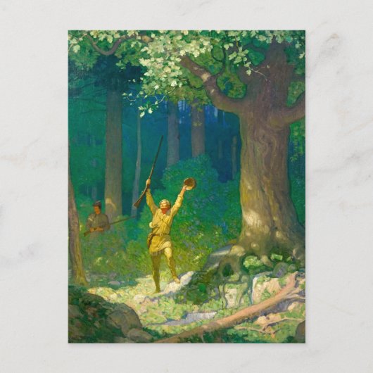 Huntsman van Newell Convers Wyeth Feestdagenkaart (Voorkant)