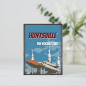 Huntsville, AL Alabama Rocket Briefkaart (Staand voorkant)