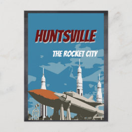 Huntsville, AL Alabama Rocket Briefkaart