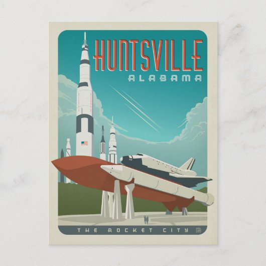 Huntsville, AL Briefkaart (Voorkant)