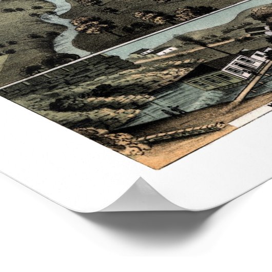 Huntsville, AL Panoramic Map - 1871 Poster (Hoek)