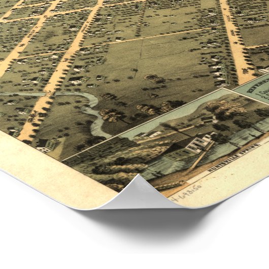Huntsville Alabama 1871 Panoramic Map Poster (Hoek)