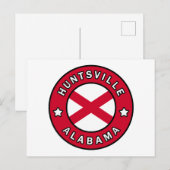 Huntsville Alabama Briefkaart (Voorkant / Achterkant)