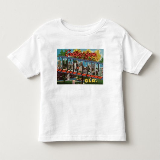 Huntsville, Alabama - Grote Letter-scènes Kinder Shirts (Voorkant)