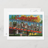 Huntsville, Alabama - Grote lettertjes Briefkaart (Voorkant / Achterkant)