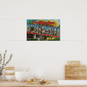 Huntsville, Alabama - Grote lettertjes Poster (Keuken)