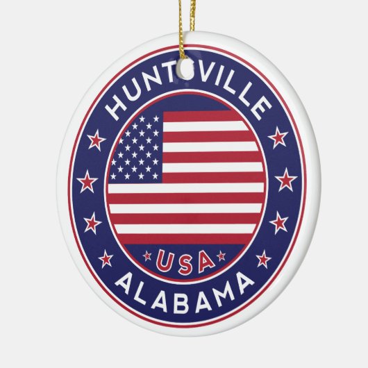Huntsville, Alabama Keramisch Ornament (Links)