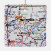 Huntsville Alabama Keramisch Ornament (Achterkant)