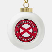 Huntsville Alabama Keramische Bal Ornament (Voorkant)