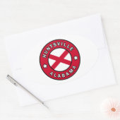 Huntsville Alabama Ovale Sticker (Envelop)