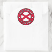 Huntsville Alabama Ovale Sticker (Tas)