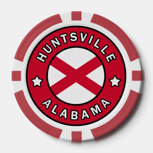 Huntsville Alabama Poker Chips (Voorkant)
