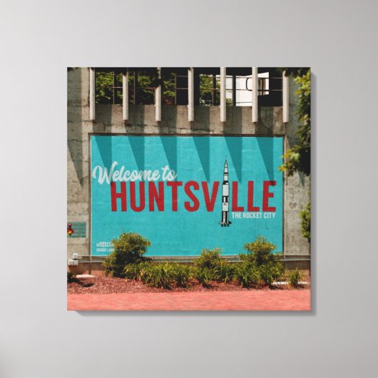 Huntsville Alabama Rocket City Canvas Afdruk (Voorkant)