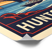 Huntsville Alabama Rocket City Futuristic Space Poster (Hoek)