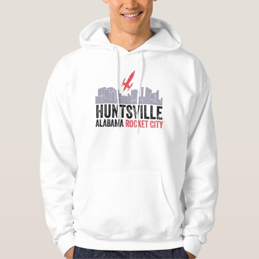 Huntsville Alabama Rocket City Hoodie (Voorkant)