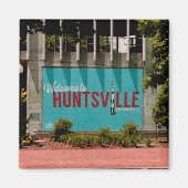 Huntsville Alabama Rocket City Magneet (Voorkant)