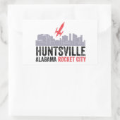 Huntsville Alabama Rocket City Rechthoekige Sticker (Tas)