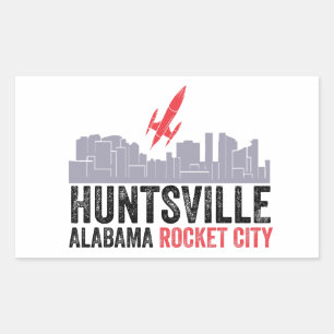 Huntsville Alabama Rocket City Rechthoekige Sticker