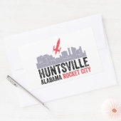 Huntsville Alabama Rocket City Rechthoekige Sticker (Envelop)