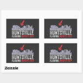 Huntsville Alabama Rocket City Rechthoekige Sticker (Vel)