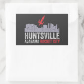 Huntsville Alabama Rocket City Rechthoekige Sticker (Tas)