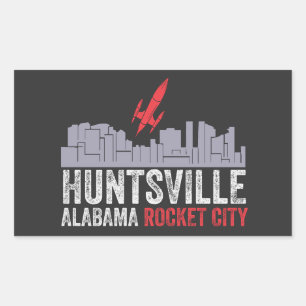 Huntsville Alabama Rocket City Rechthoekige Sticker