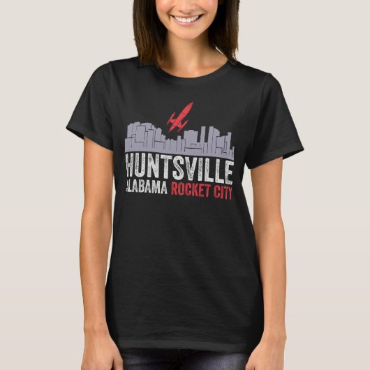 Huntsville Alabama Rocket City T-shirt (Voorkant)