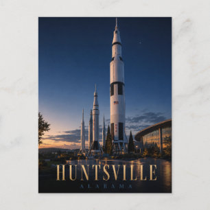 Huntsville Alabama Rocket Park REALMS ansichtkaart Briefkaart