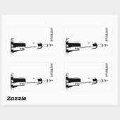 Huntsville, Alabama Saturn V-raket Rechthoekige Sticker (Vel)