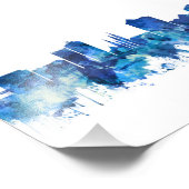 Huntsville Alabama Skyline Blue Foto Afdruk (Hoek)