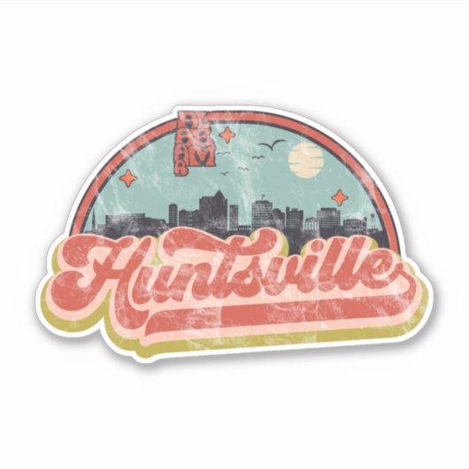 Huntsville, Alabama Sticker (Voorkant)