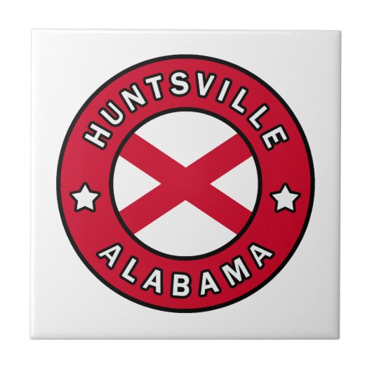 Huntsville Alabama Tegeltje (Voorkant)