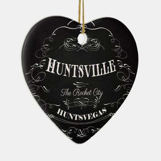 Huntsville Alabama - The Rocket City Keramisch Ornament (Rechts)