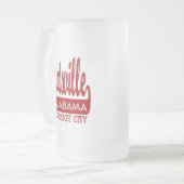 Huntsville, Alabama The Rocket City Matglas Bierpul (Voorkant links)