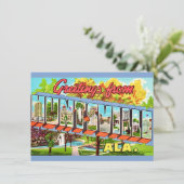 Huntsville Alabama Vintage Ansichtkaart (Staand voorkant)