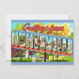 Huntsville Alabama Vintage Ansichtkaart