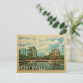 Huntsville Alabama Vintage Travel Briefkaart (Staand voorkant)
