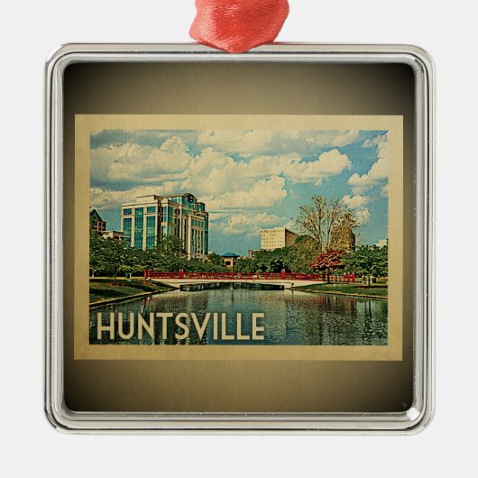 Huntsville Alabama Vintage Travel Ornament (Voorkant)