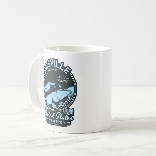 HUNTSVILLE CITY ALABAMA - ROCKET SPACESHIP KOFFIEMOK (Voorkant links)
