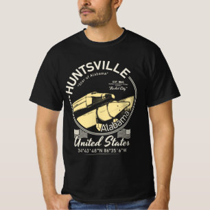 HUNTSVILLE CITY ALABAMA - ROCKET SPACESHIP T-SHIRT