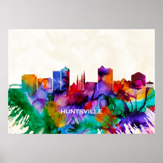 Huntsville Skyline Poster (Voorkant)