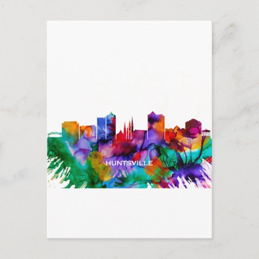 Huntsville Skyline Uitnodiging Briefkaart (Voorkant)