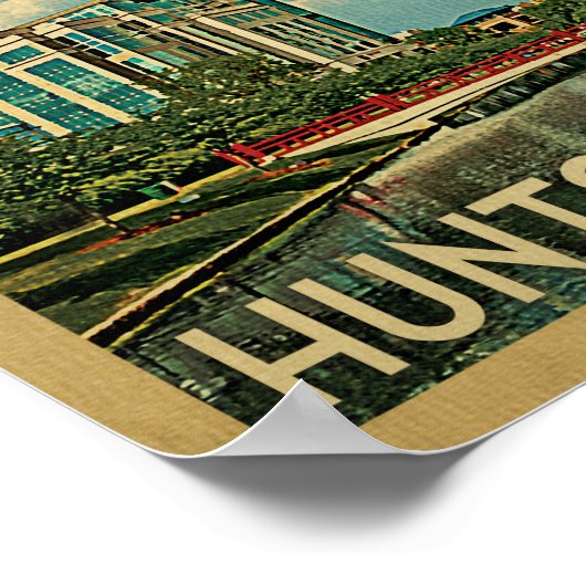 Huntsville Vintage Travel Poster (Hoek)