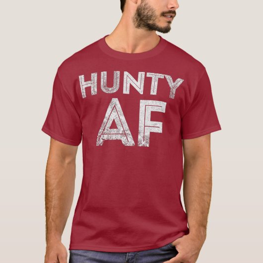 Hunty AF Shirt - Funny Drag Queen Millennial (Voorkant)