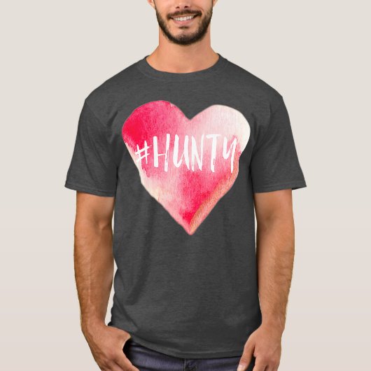 HUNTY drag queen drama queen grappig T-shirt (Voorkant)