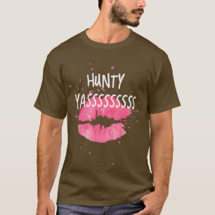 HUNTY sleept koningin grappige humor T-shirt